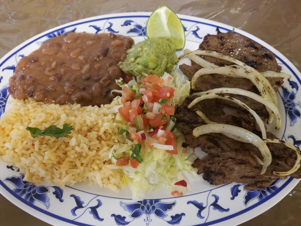 Catering tray full of tacos